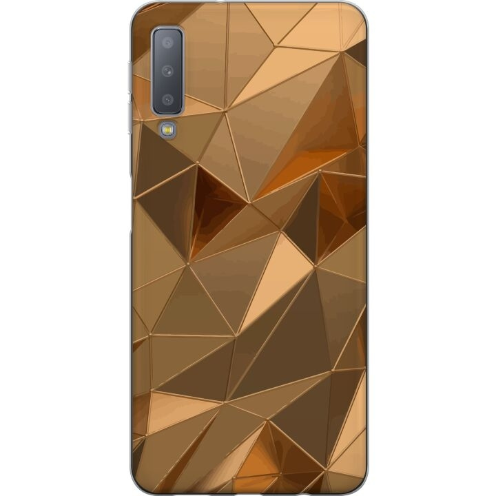 Mobile case for Samsung Galaxy A7 (2018) with 3D Gold design in the group SMARTPHONE & TABLETS / Phone cases / Samsung at TP E-commerce Nordic AB (A60224)