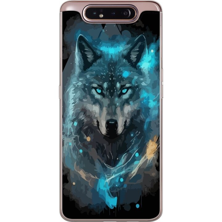 Mobile case for Samsung Galaxy A80 with Wolf design in the group SMARTPHONE & TABLETS / Phone cases / Samsung at TP E-commerce Nordic AB (A60232)