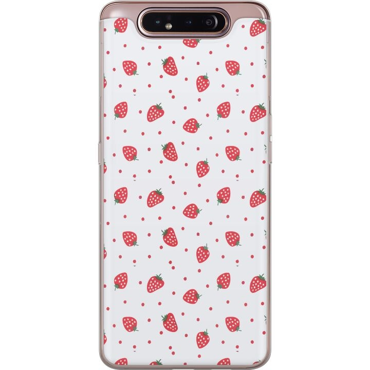 Mobile case for Samsung Galaxy A80 with Strawberries design in the group SMARTPHONE & TABLETS / Phone cases / Samsung at TP E-commerce Nordic AB (A60244)