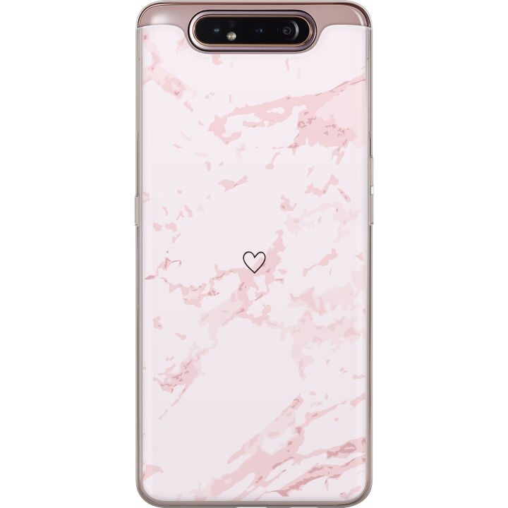 Mobile case for Samsung Galaxy A80 with Pink Heart design in the group SMARTPHONE & TABLETS / Phone cases / Samsung at TP E-commerce Nordic AB (A60250)