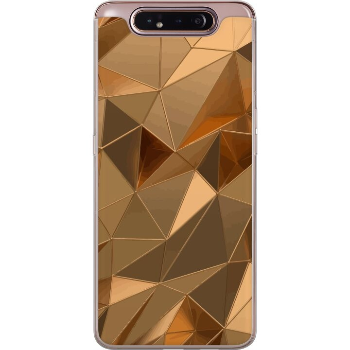 Mobile case for Samsung Galaxy A80 with 3D Gold design in the group SMARTPHONE & TABLETS / Phone cases / Samsung at TP E-commerce Nordic AB (A60251)