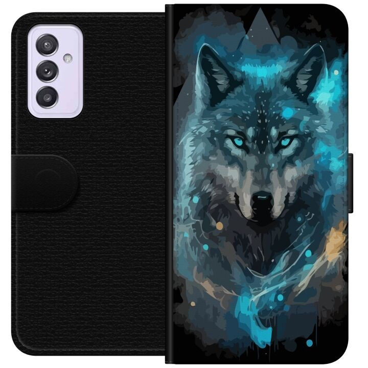 Wallet case for Samsung Galaxy A82 5G with Wolf design in the group SMARTPHONE & TABLETS / Phone cases / Samsung at TP E-commerce Nordic AB (A60259)