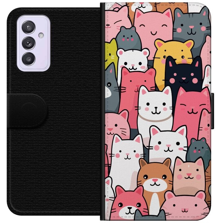 Wallet case for Samsung Galaxy A82 5G with Cat pattern design in the group SMARTPHONE & TABLETS / Phone cases / Samsung at TP E-commerce Nordic AB (A60262)