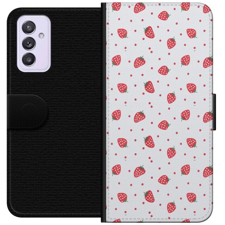 Wallet case for Samsung Galaxy A82 5G with Strawberries design in the group SMARTPHONE & TABLETS / Phone cases / Samsung at TP E-commerce Nordic AB (A60271)