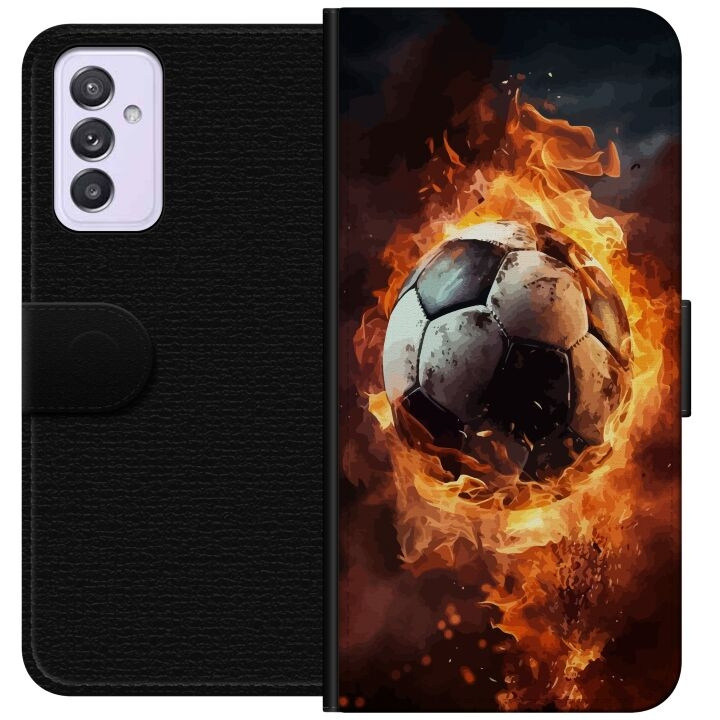 Wallet case for Samsung Galaxy A82 5G with Football design in the group SMARTPHONE & TABLETS / Phone cases / Samsung at TP E-commerce Nordic AB (A60275)