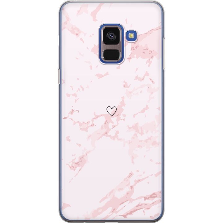 Mobile case for Samsung Galaxy A8 (2018) with Pink Heart design in the group SMARTPHONE & TABLETS / Phone cases / Samsung at TP E-commerce Nordic AB (A60331)