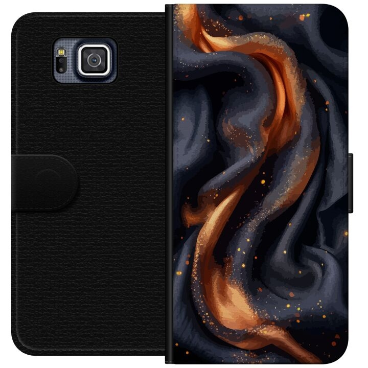 Wallet case for Samsung Galaxy Alpha with Fiery silk design in the group SMARTPHONE & TABLETS / Phone cases / Samsung at TP E-commerce Nordic AB (A60336)