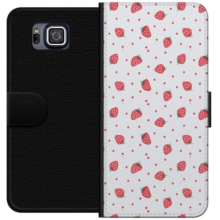 Wallet case for Samsung Galaxy Alpha with Strawberries design in the group SMARTPHONE & TABLETS / Phone cases / Samsung at TP E-commerce Nordic AB (A60352)