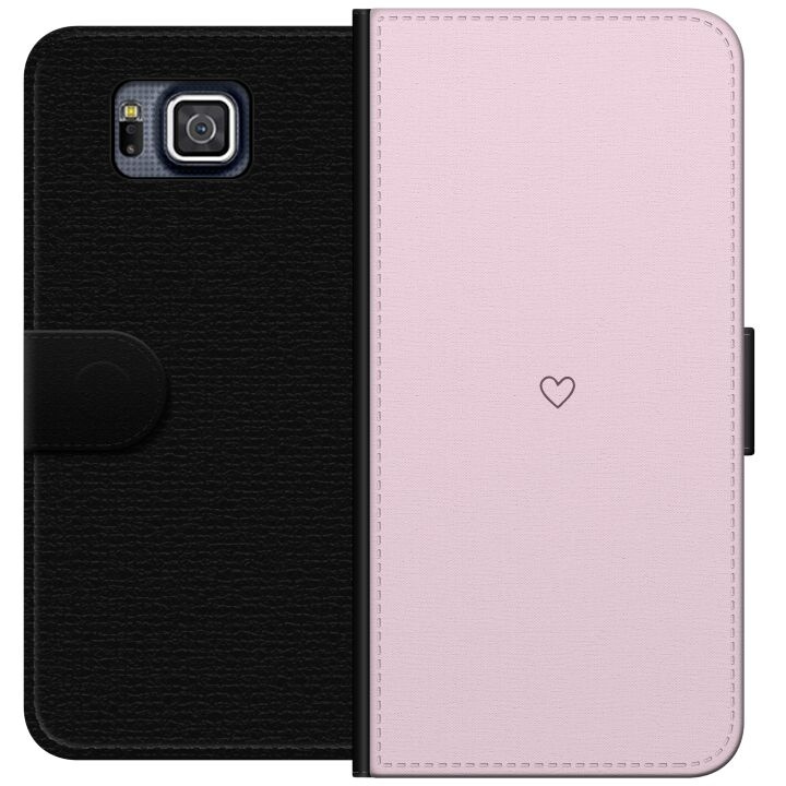 Wallet case for Samsung Galaxy Alpha with Heart design in the group SMARTPHONE & TABLETS / Phone cases / Samsung at TP E-commerce Nordic AB (A60354)