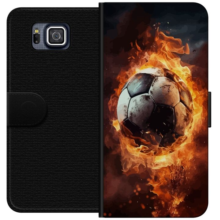 Wallet case for Samsung Galaxy Alpha with Football design in the group SMARTPHONE & TABLETS / Phone cases / Samsung at TP E-commerce Nordic AB (A60356)