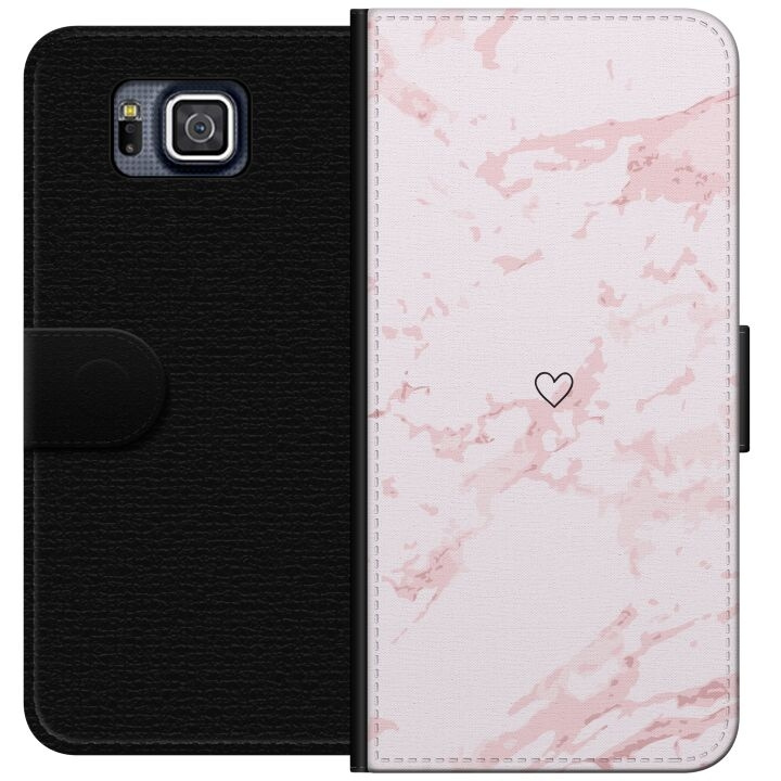 Wallet case for Samsung Galaxy Alpha with Pink Heart design in the group SMARTPHONE & TABLETS / Phone cases / Samsung at TP E-commerce Nordic AB (A60358)