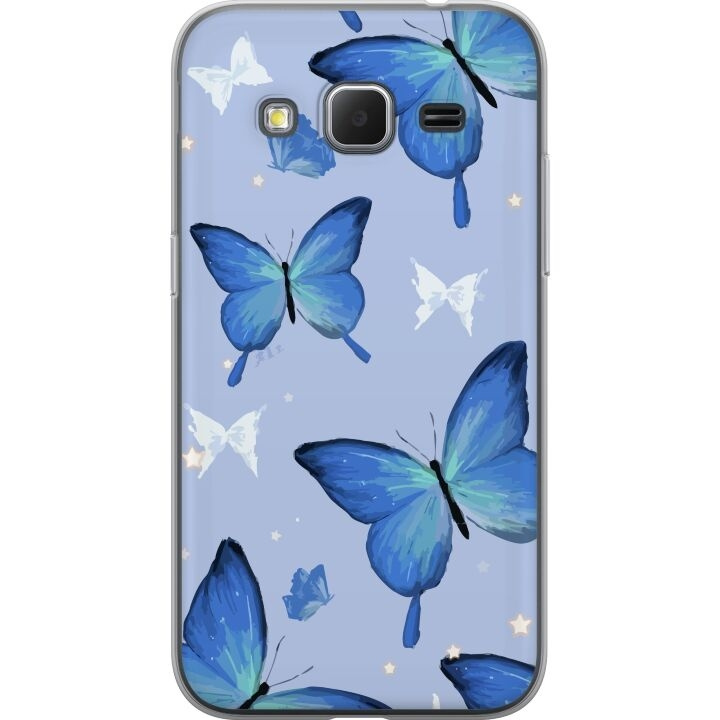 Mobile case for Samsung Galaxy Core Prime with Blue butterflies design in the group SMARTPHONE & TABLETS / Phone cases / Samsung at TP E-commerce Nordic AB (A60378)