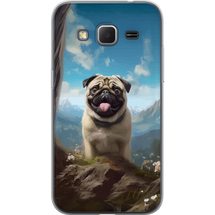 Mobile case for Samsung Galaxy Core Prime with Happy Dog design in the group SMARTPHONE & TABLETS / Phone cases / Samsung at TP E-commerce Nordic AB (A60380)