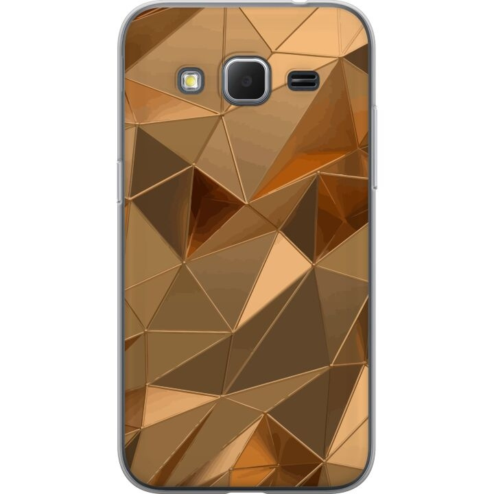 Mobile case for Samsung Galaxy Core Prime with 3D Gold design in the group SMARTPHONE & TABLETS / Phone cases / Samsung at TP E-commerce Nordic AB (A60386)