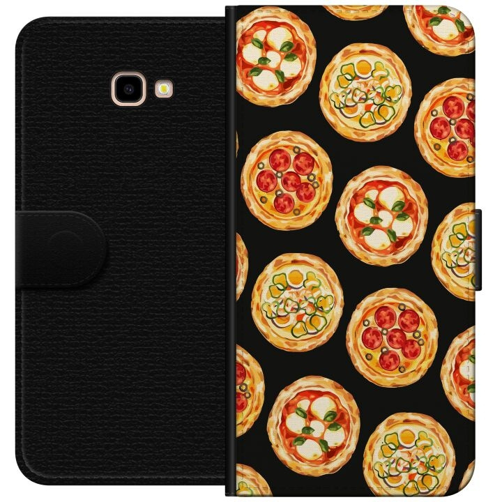 Wallet case for Samsung Galaxy J4+ with Pizza design in the group SMARTPHONE & TABLETS / Phone cases / Samsung at TP E-commerce Nordic AB (A60402)