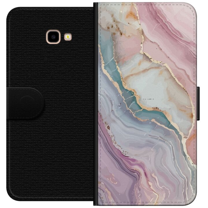 Wallet case for Samsung Galaxy J4+ with Marble design in the group SMARTPHONE & TABLETS / Phone cases / Samsung at TP E-commerce Nordic AB (A60411)