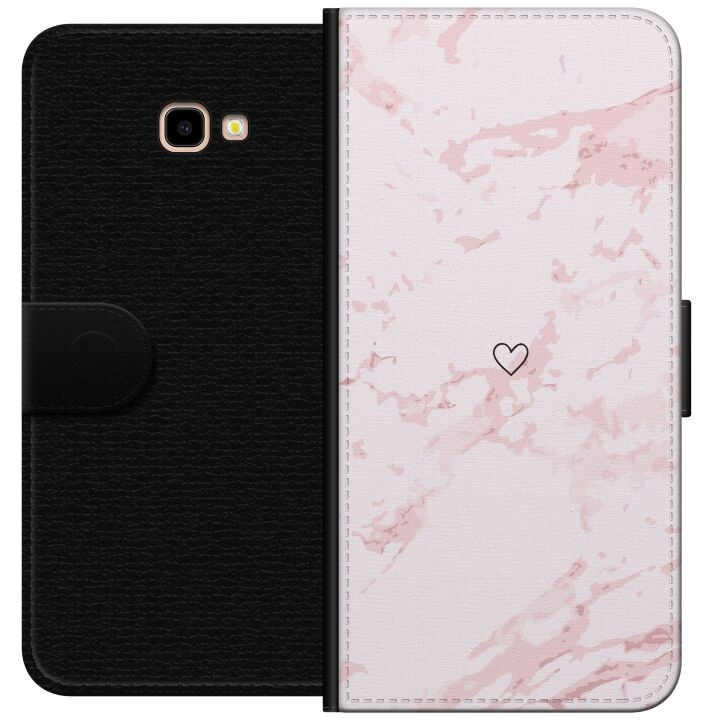 Wallet case for Samsung Galaxy J4+ with Pink Heart design in the group SMARTPHONE & TABLETS / Phone cases / Samsung at TP E-commerce Nordic AB (A60412)