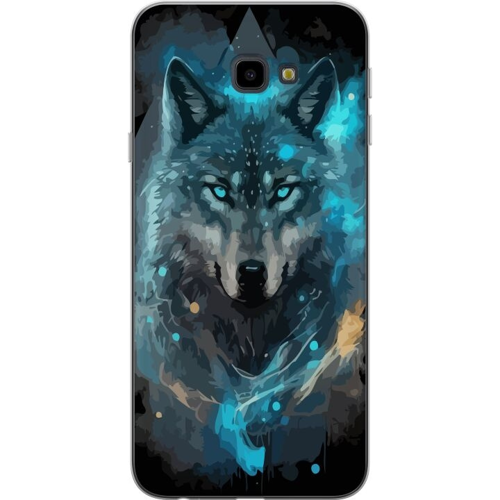 Mobile case for Samsung Galaxy J4+ with Wolf design in the group SMARTPHONE & TABLETS / Phone cases / Samsung at TP E-commerce Nordic AB (A60421)