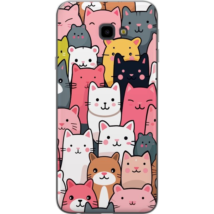 Mobile case for Samsung Galaxy J4+ with Cat pattern design in the group SMARTPHONE & TABLETS / Phone cases / Samsung at TP E-commerce Nordic AB (A60424)