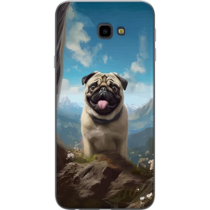 Mobile case for Samsung Galaxy J4+ with Happy Dog design in the group SMARTPHONE & TABLETS / Phone cases / Samsung at TP E-commerce Nordic AB (A60434)