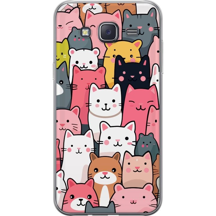 Mobile case for Samsung Galaxy J5 with Cat pattern design in the group SMARTPHONE & TABLETS / Phone cases / Samsung at TP E-commerce Nordic AB (A60451)