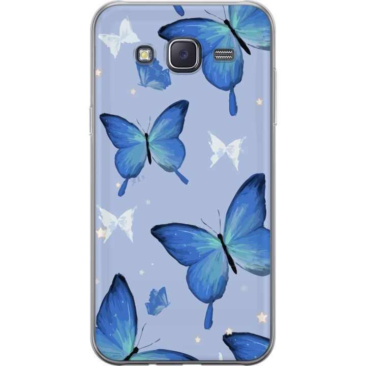 Mobile case for Samsung Galaxy J5 with Blue butterflies design in the group SMARTPHONE & TABLETS / Phone cases / Samsung at TP E-commerce Nordic AB (A60459)