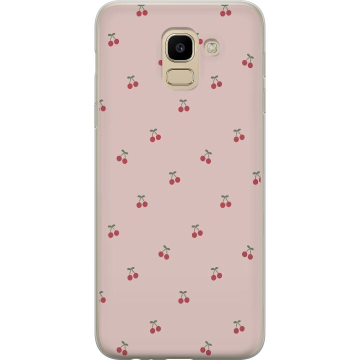 Mobile case for Samsung Galaxy J6 with Cherry design in the group SMARTPHONE & TABLETS / Phone cases / Samsung at TP E-commerce Nordic AB (A60477)