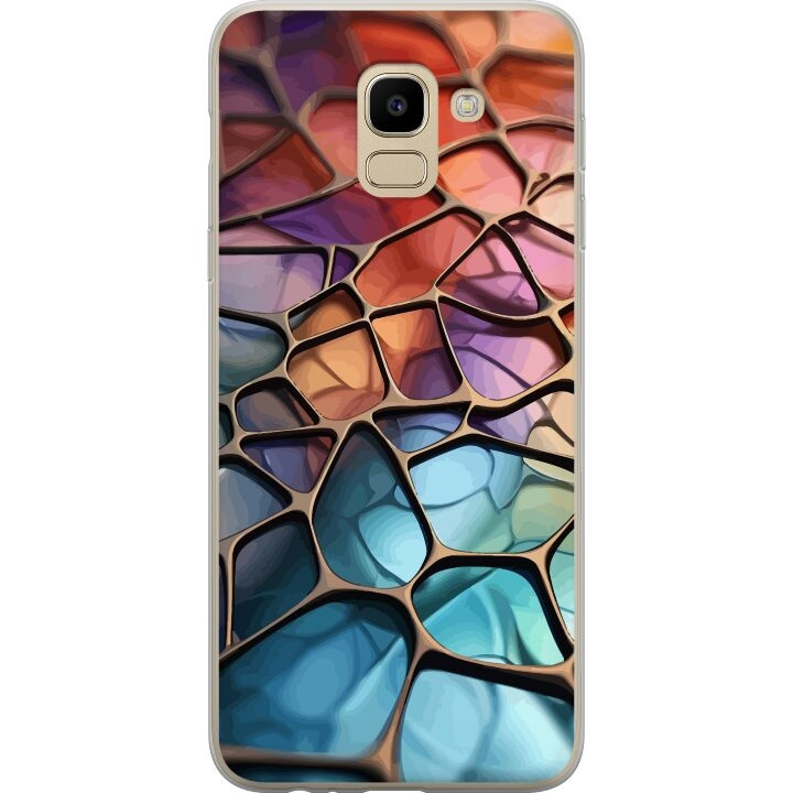 Mobile case for Samsung Galaxy J6 with Metallic pattern design in the group SMARTPHONE & TABLETS / Phone cases / Samsung at TP E-commerce Nordic AB (A60480)