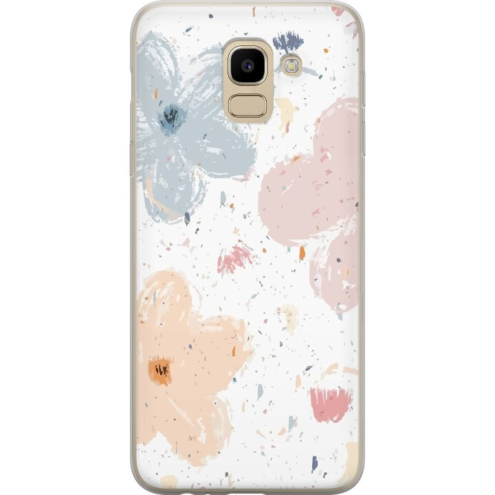 Mobile case for Samsung Galaxy J6 with Flowers design in the group SMARTPHONE & TABLETS / Phone cases / Samsung at TP E-commerce Nordic AB (A60482)