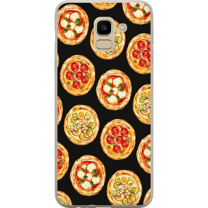 Mobile case for Samsung Galaxy J6 with Pizza design in the group SMARTPHONE & TABLETS / Phone cases / Samsung at TP E-commerce Nordic AB (A60483)