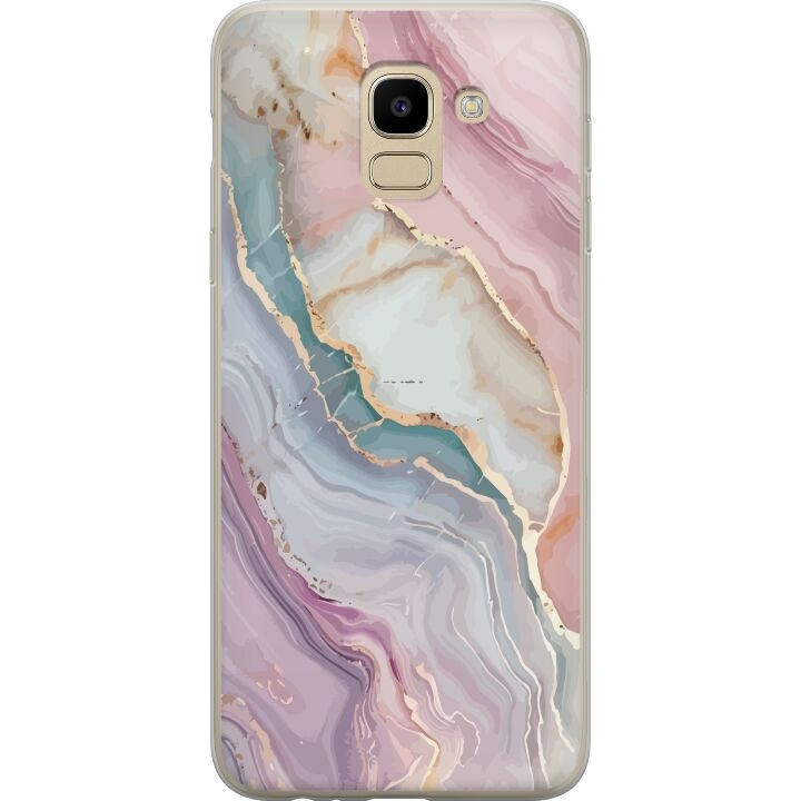 Mobile case for Samsung Galaxy J6 with Marble design in the group SMARTPHONE & TABLETS / Phone cases / Samsung at TP E-commerce Nordic AB (A60492)