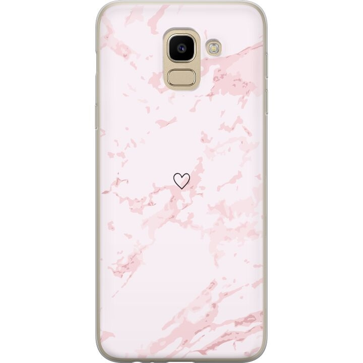 Mobile case for Samsung Galaxy J6 with Pink Heart design in the group SMARTPHONE & TABLETS / Phone cases / Samsung at TP E-commerce Nordic AB (A60493)