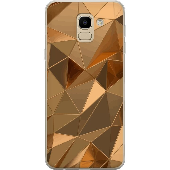 Mobile case for Samsung Galaxy J6 with 3D Gold design in the group SMARTPHONE & TABLETS / Phone cases / Samsung at TP E-commerce Nordic AB (A60494)