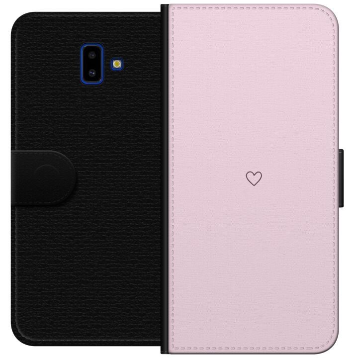 Wallet case for Samsung Galaxy J6+ with Heart design in the group SMARTPHONE & TABLETS / Phone cases / Samsung at TP E-commerce Nordic AB (A60516)