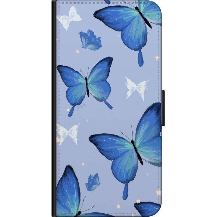 Wallet case for Samsung Galaxy Note10 Lite with Blue butterflies design in the group SMARTPHONE & TABLETS / Phone cases / Samsung at TP E-commerce Nordic AB (A60567)