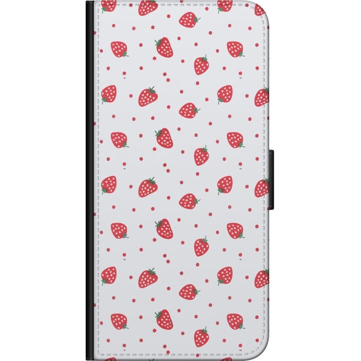 Wallet case for Samsung Galaxy Note10 Lite with Strawberries design in the group SMARTPHONE & TABLETS / Phone cases / Samsung at TP E-commerce Nordic AB (A60568)