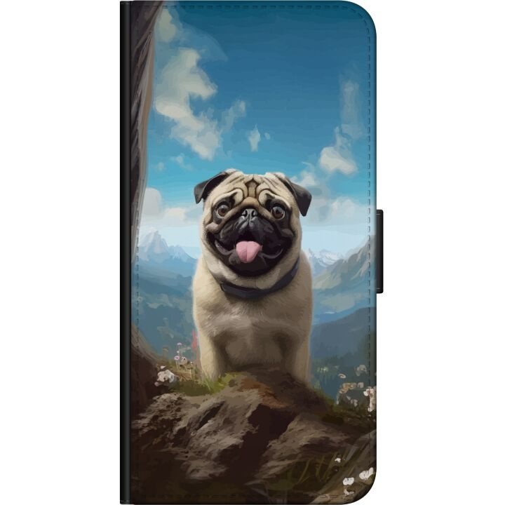 Wallet case for Samsung Galaxy Note10 Lite with Happy Dog design in the group SMARTPHONE & TABLETS / Phone cases / Samsung at TP E-commerce Nordic AB (A60569)