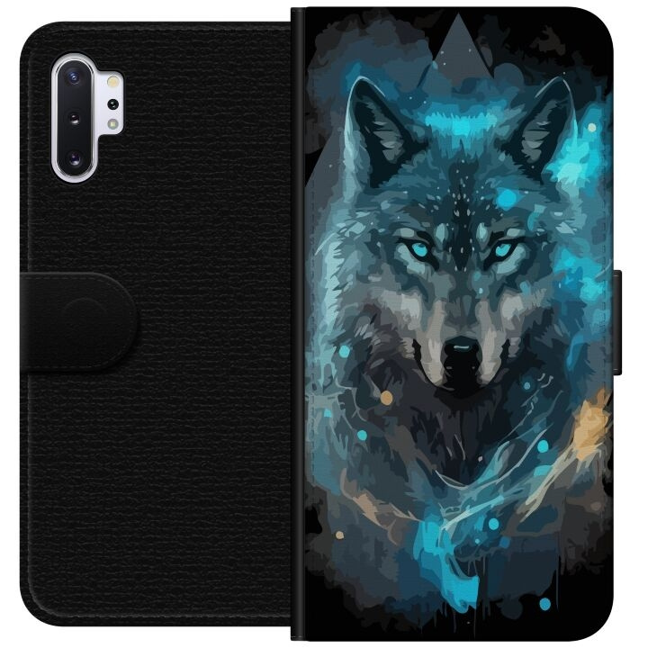 Wallet case for Samsung Galaxy Note10+ with Wolf design in the group SMARTPHONE & TABLETS / Phone cases / Samsung at TP E-commerce Nordic AB (A60583)