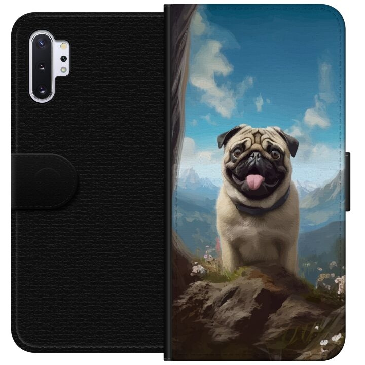 Wallet case for Samsung Galaxy Note10+ with Happy Dog design in the group SMARTPHONE & TABLETS / Phone cases / Samsung at TP E-commerce Nordic AB (A60596)