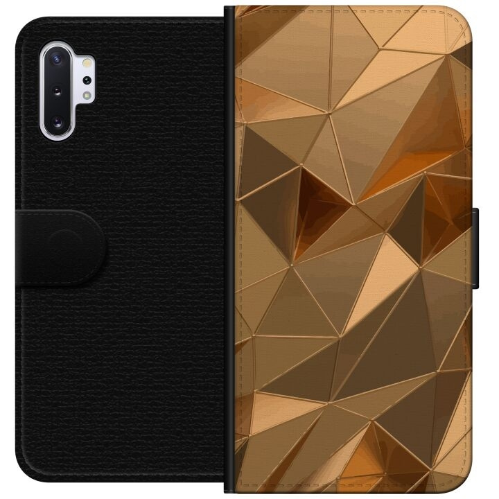 Wallet case for Samsung Galaxy Note10+ with 3D Gold design in the group SMARTPHONE & TABLETS / Phone cases / Samsung at TP E-commerce Nordic AB (A60602)