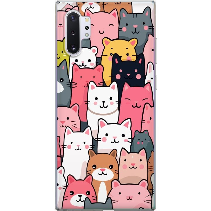 Mobile case for Samsung Galaxy Note10+ with Cat pattern design in the group SMARTPHONE & TABLETS / Phone cases / Samsung at TP E-commerce Nordic AB (A60613)