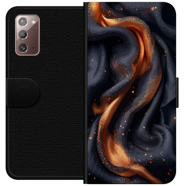 Wallet case for Samsung Galaxy Note20 with Fiery silk design in the group SMARTPHONE & TABLETS / Phone cases / Samsung at TP E-commerce Nordic AB (A60633)