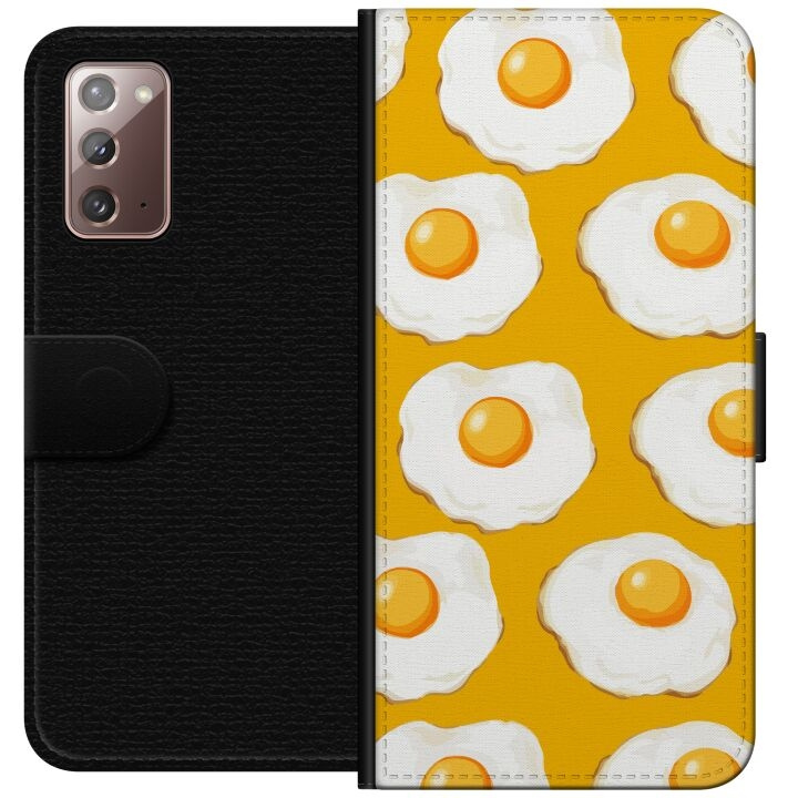 Wallet case for Samsung Galaxy Note20 with Fried egg design in the group SMARTPHONE & TABLETS / Phone cases / Samsung at TP E-commerce Nordic AB (A60634)