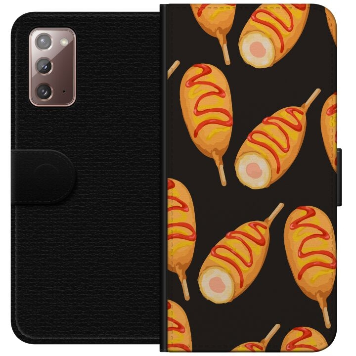 Wallet case for Samsung Galaxy Note20 with Chicken drumstick design in the group SMARTPHONE & TABLETS / Phone cases / Samsung at TP E-commerce Nordic AB (A60641)