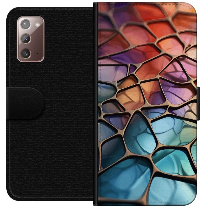 Wallet case for Samsung Galaxy Note20 with Metallic pattern design in the group SMARTPHONE & TABLETS / Phone cases / Samsung at TP E-commerce Nordic AB (A60642)