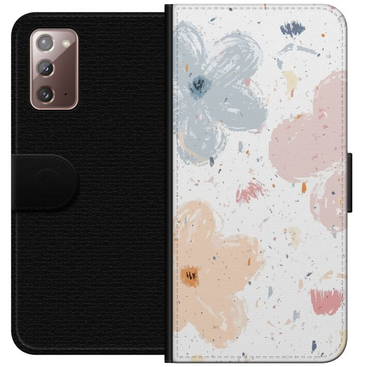 Wallet case for Samsung Galaxy Note20 with Flowers design in the group SMARTPHONE & TABLETS / Phone cases / Samsung at TP E-commerce Nordic AB (A60644)