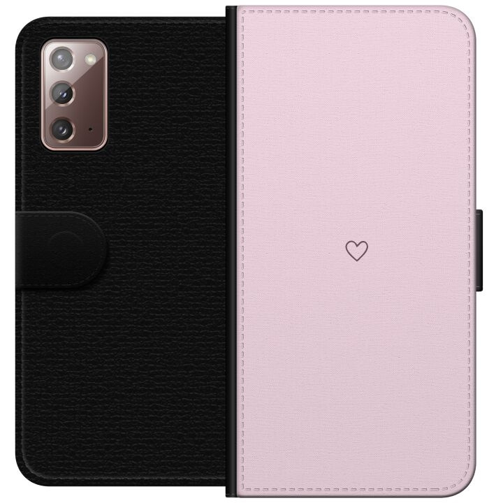 Wallet case for Samsung Galaxy Note20 with Heart design in the group SMARTPHONE & TABLETS / Phone cases / Samsung at TP E-commerce Nordic AB (A60651)