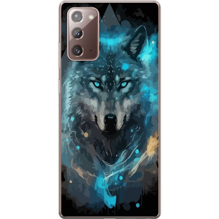 Mobile case for Samsung Galaxy Note20 with Wolf design in the group SMARTPHONE & TABLETS / Phone cases / Samsung at TP E-commerce Nordic AB (A60664)