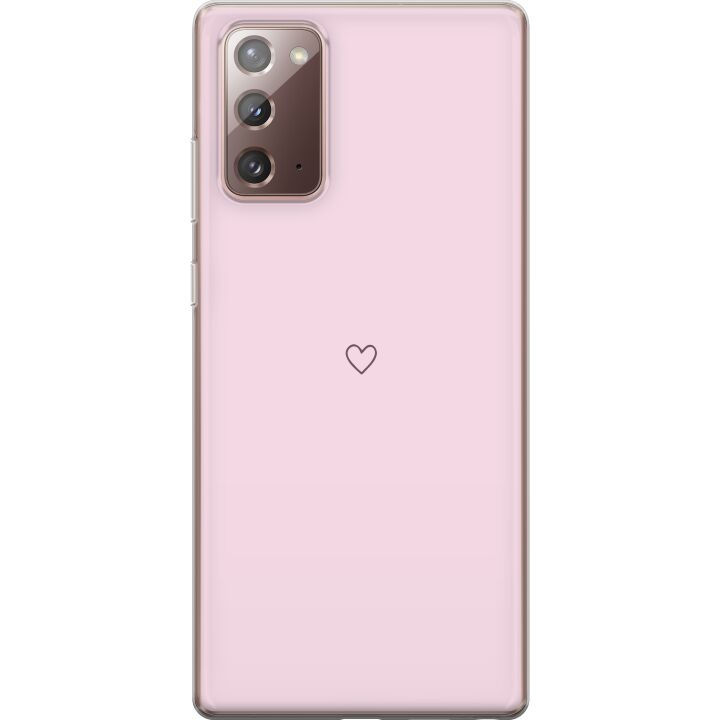 Mobile case for Samsung Galaxy Note20 with Heart design in the group SMARTPHONE & TABLETS / Phone cases / Samsung at TP E-commerce Nordic AB (A60678)