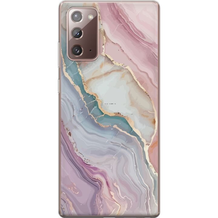 Mobile case for Samsung Galaxy Note20 with Marble design in the group SMARTPHONE & TABLETS / Phone cases / Samsung at TP E-commerce Nordic AB (A60681)